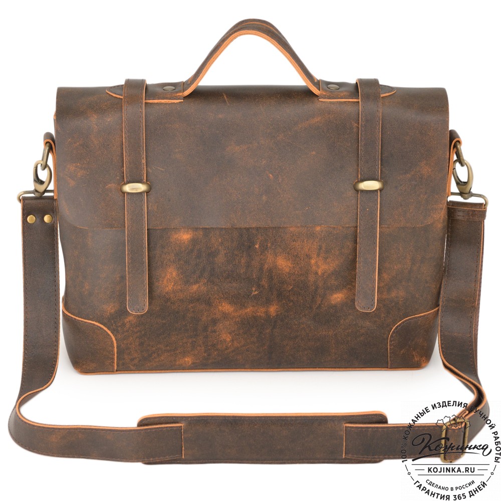 Кожаный портфель "Англетер" (коричневый эксклюзив)