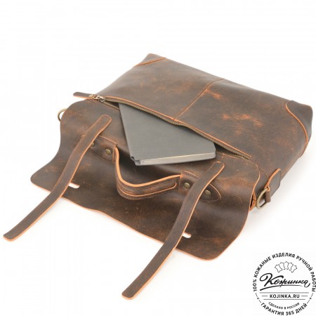 Кожаный портфель "Англетер" (коричневый эксклюзив)