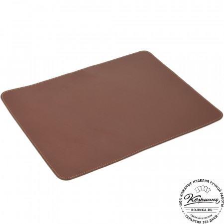 Бювар кожаный для рабочего стола (коричневый)