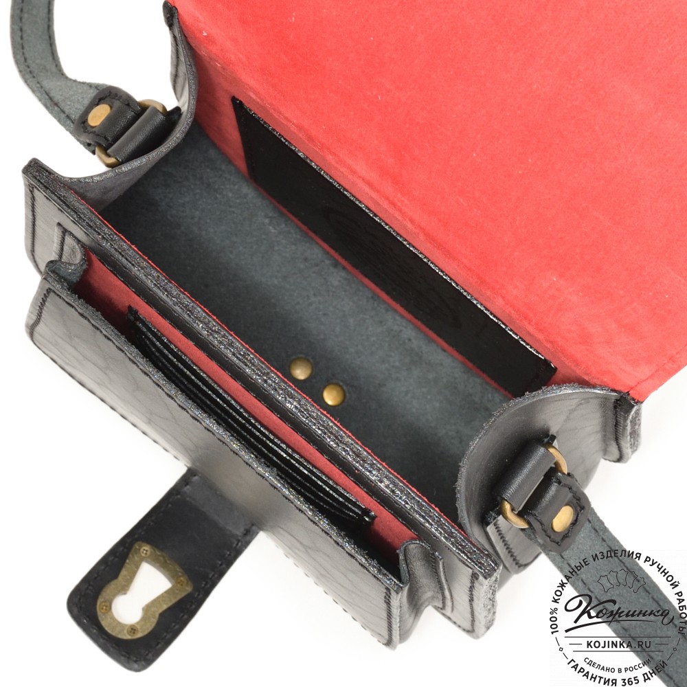 Кожаная сумка ручной работы "Джульетта-нью" "Чешир на ветке"