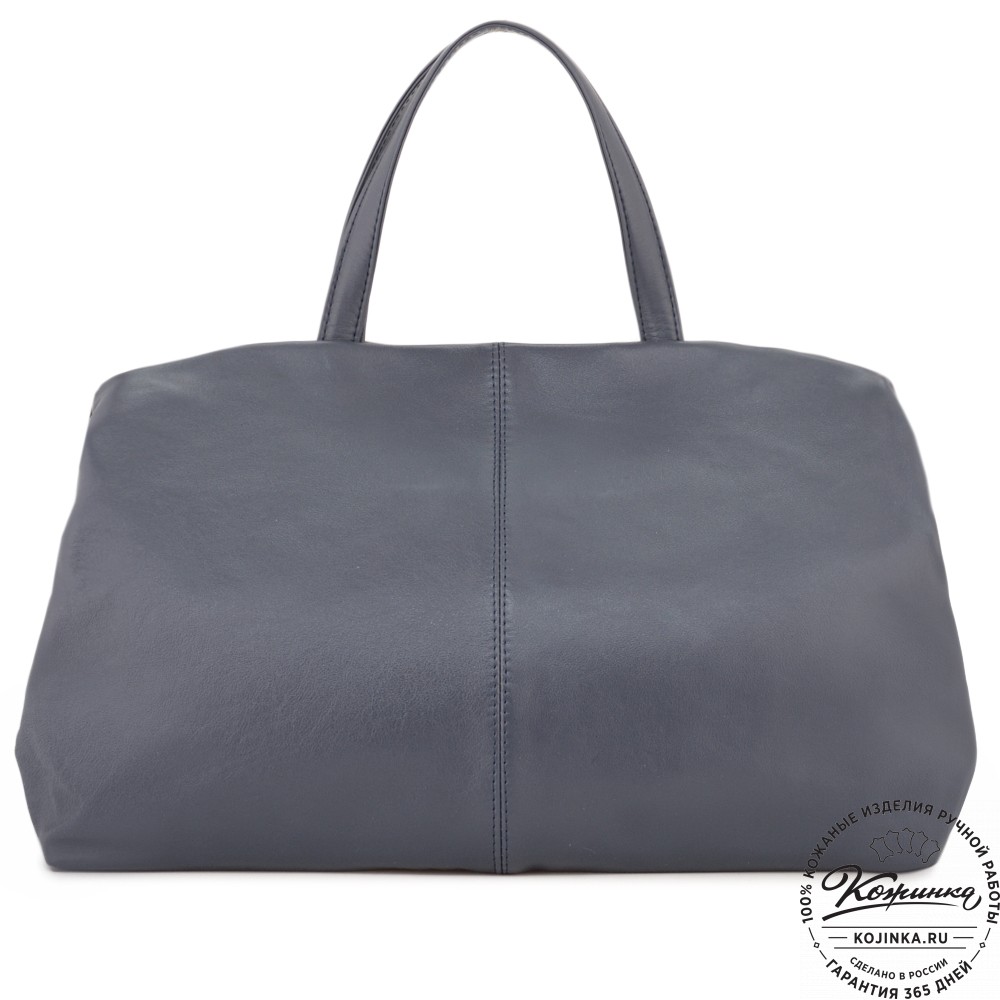 Женская кожаная сумка "Испания" (синяя)