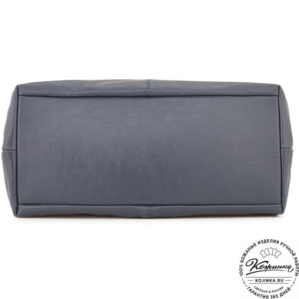 Женская кожаная сумка "Испания" (синяя)