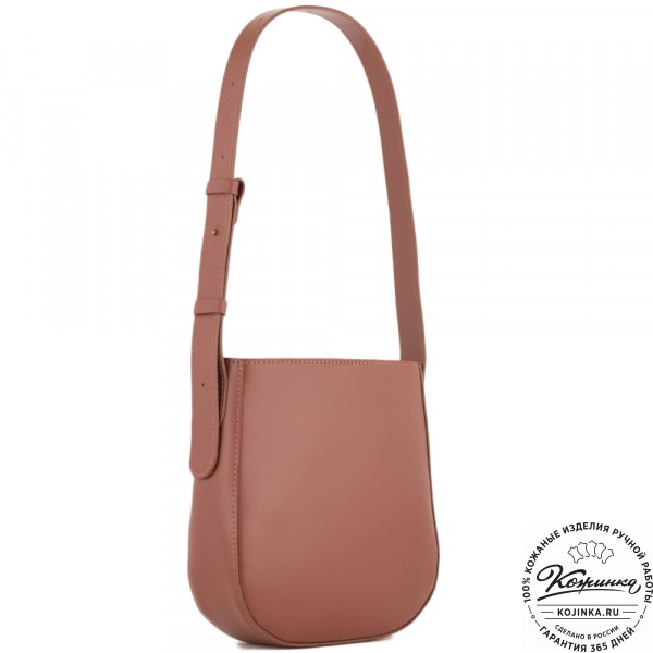 Женская кожаная сумка "Кантри" (коньяк). фото 1