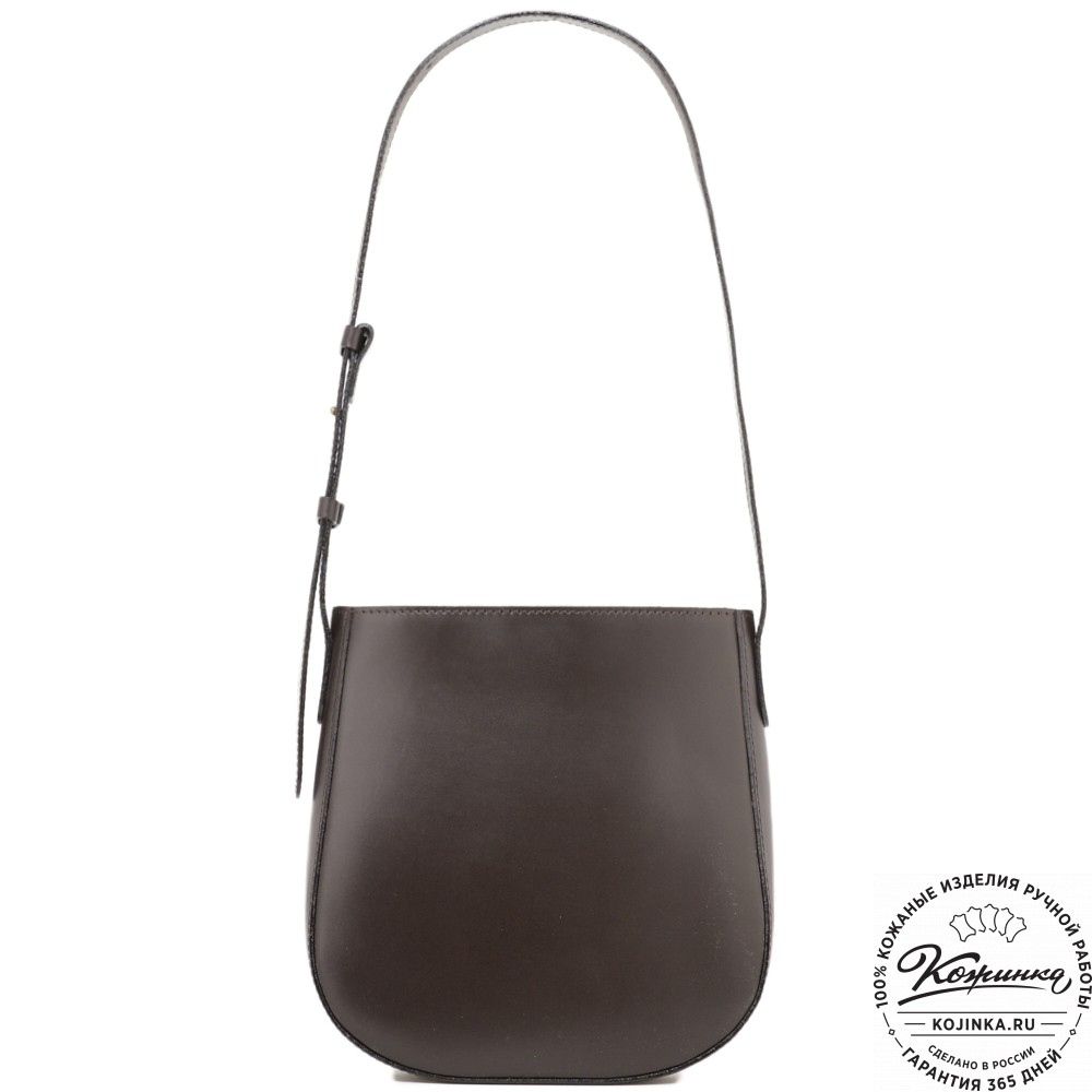 Женская кожаная сумка "Кантри" (темно-коричневый)