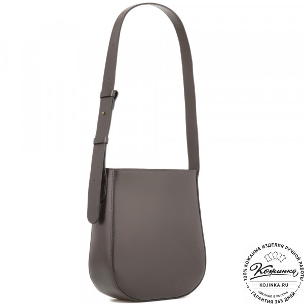 Женская кожаная сумка "Кантри" (темно-коричневый). фото 1