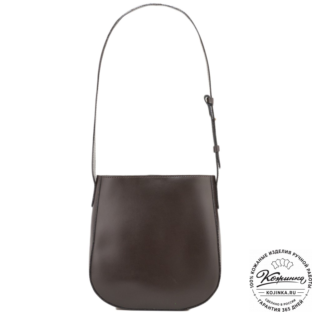Женская кожаная сумка "Кантри" (темно-коричневый)