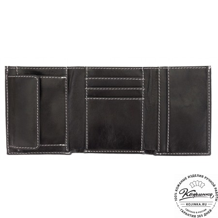 Кожаное портмоне "Германия" (чёрное)