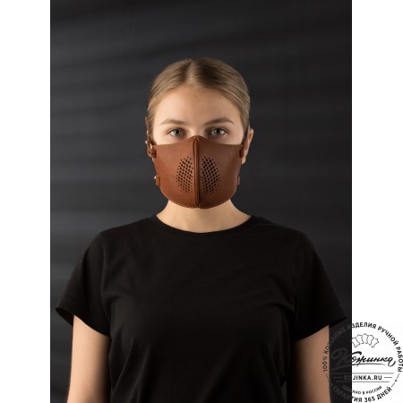 Кожаная маска Ренегат (коричневая)