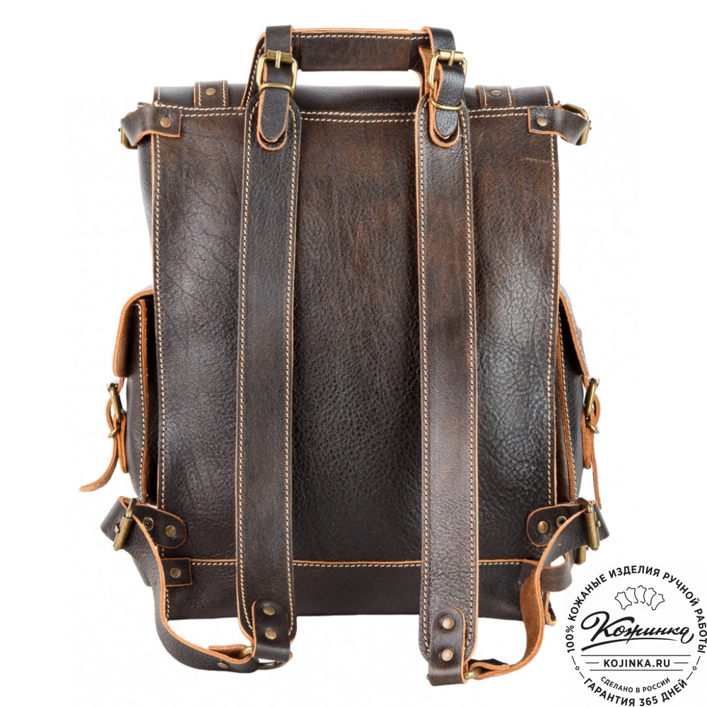 Кожаный ранец "Максимус 3" (коричневый эксклюзив)