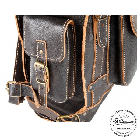 Кожаный ранец "Максимус 3" (коричневый эксклюзив)
