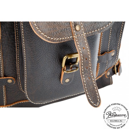Кожаный ранец "Максимус 3" (коричневый эксклюзив)