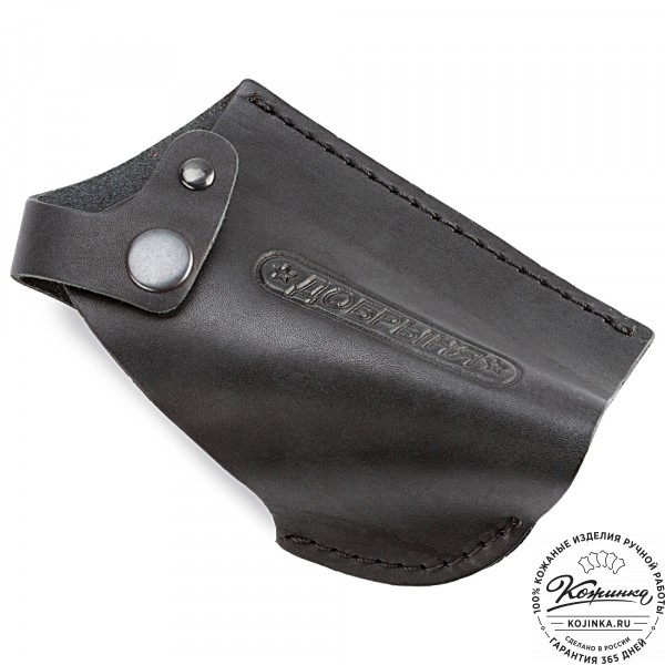 Кожаная поясная кобура  для пистолета "Добрыня" (черная). фото 1