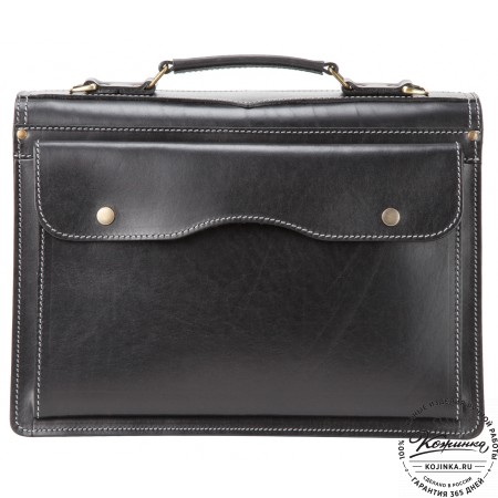Кожаный портфель "Юрист"  (черный)