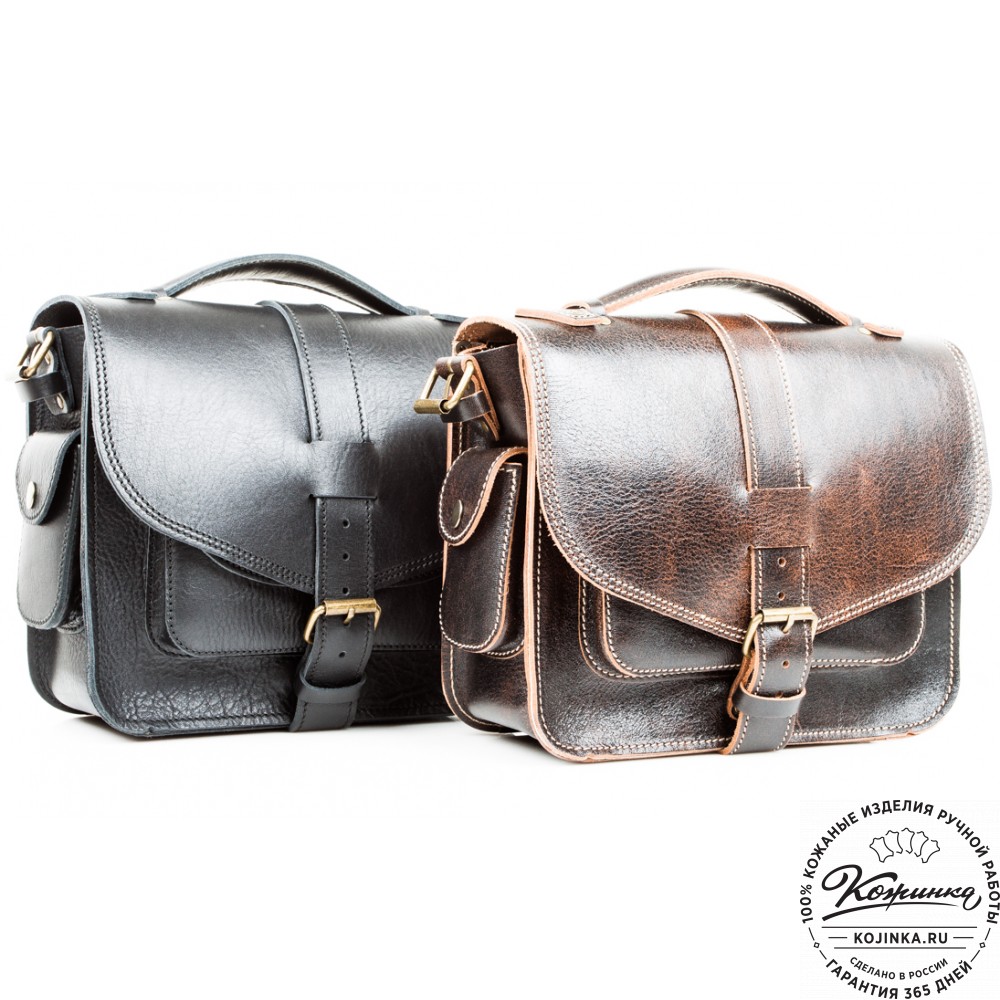 Кожаная  сумка "Виктория" (синий эксклюзив)