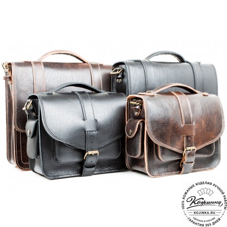 Кожаная  сумка "Виктория" (синий эксклюзив)