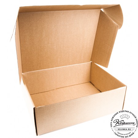 Кожаная деловая сумка "Марк" (черная)