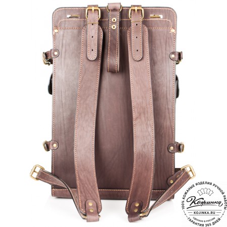 Мужской кожаный рюкзак "Легион" (коричневый)