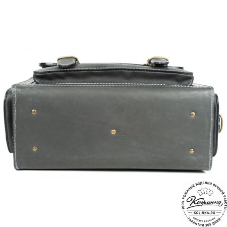 Кожаный портфель "Бойскаут" (чёрный)