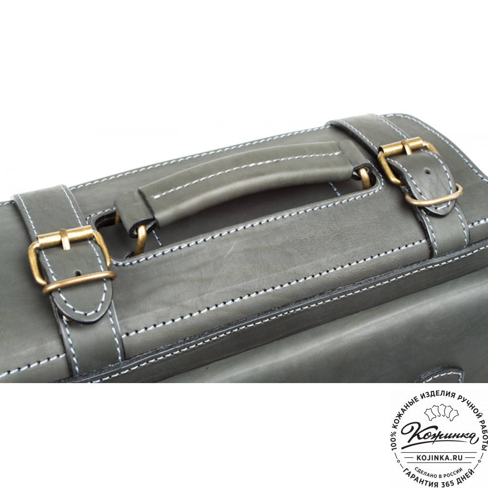 Кожаный портфель "Бойскаут" (чёрный)