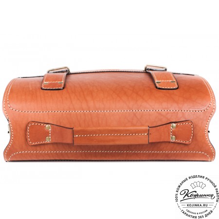 Кожаный портфель "Француз" (тёмно рыжий)