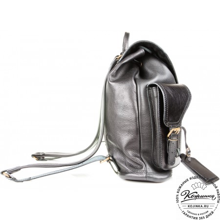 Кожаный рюкзак "Стиль 1" (чёрный)