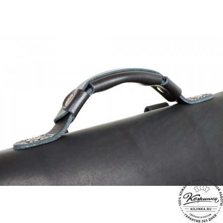 Кожаный рюкзак "Спэйс" (черный)