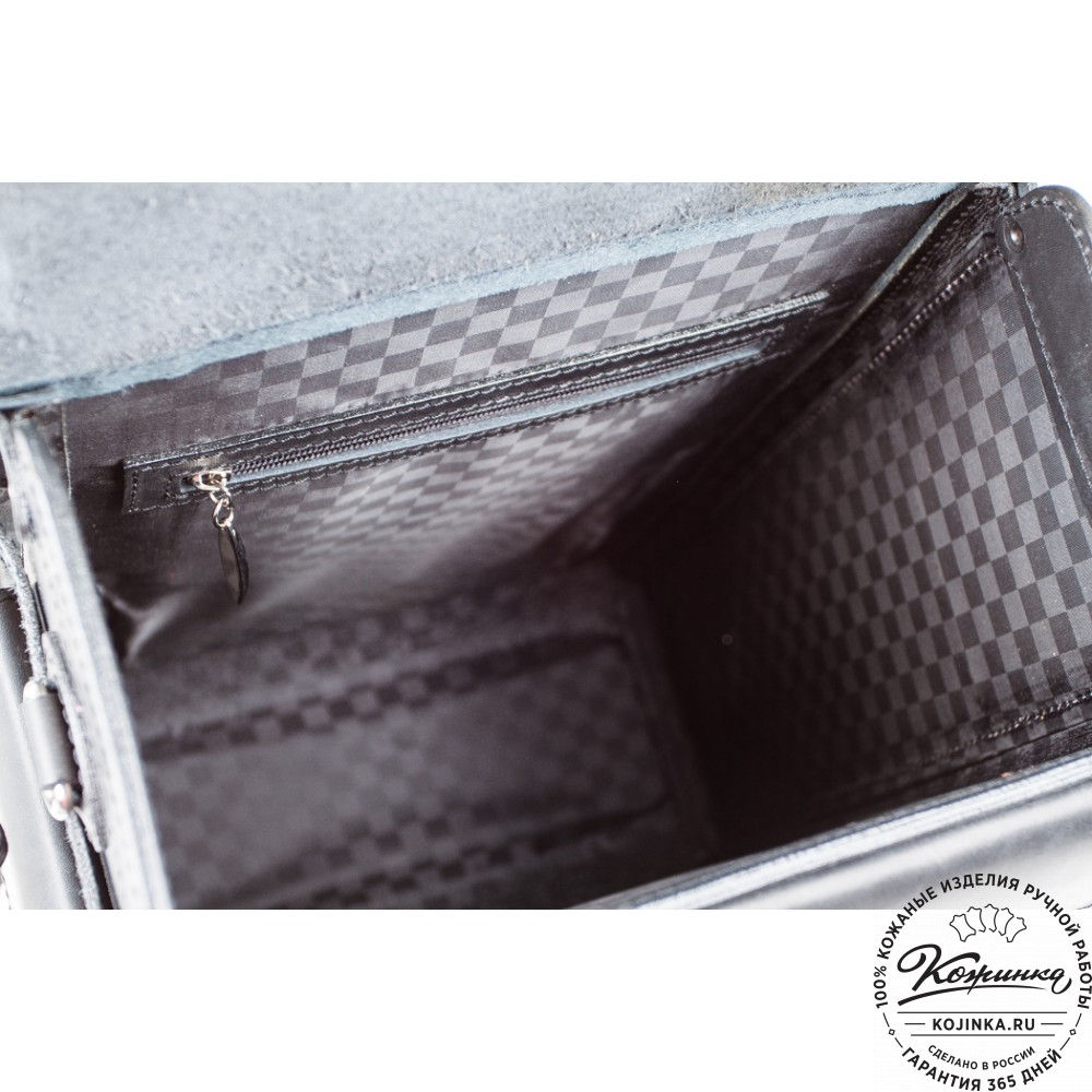 Мужской кожаный рюкзак "Легион-Харлей" (черный)