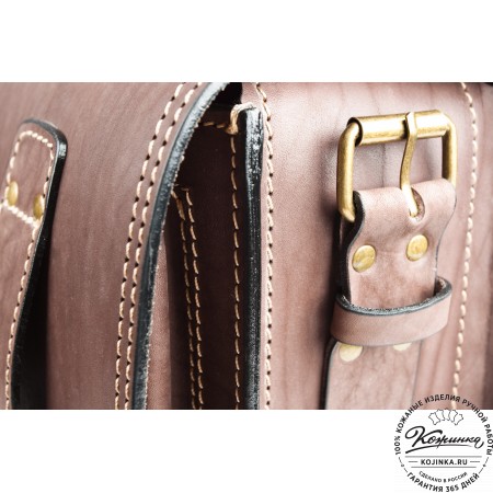 Кожаный портфель "Француз" (коричневый)