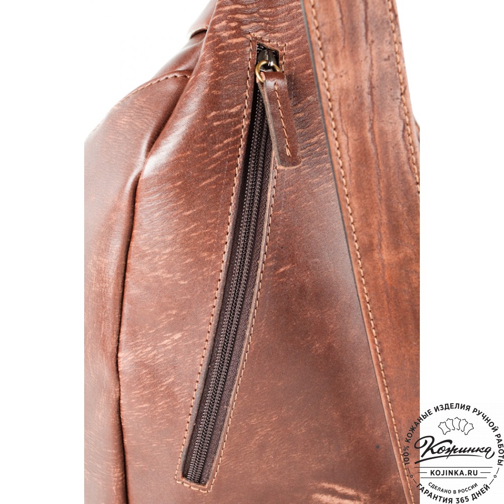 Кожаный рюкзак "Эль-Пасо" (светло-коричневый)