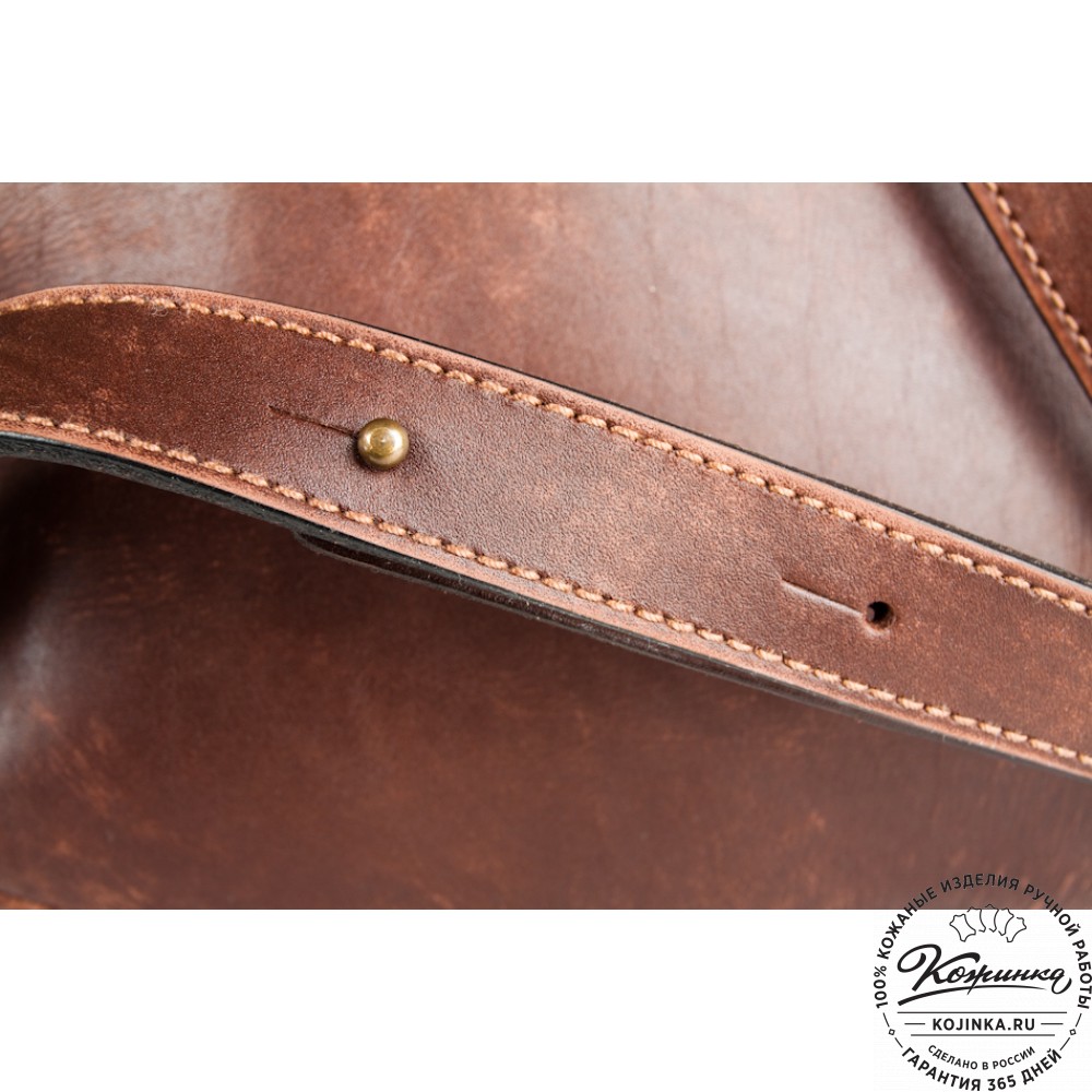 Кожаный рюкзак "Эль-Пасо" (светло-коричневый)