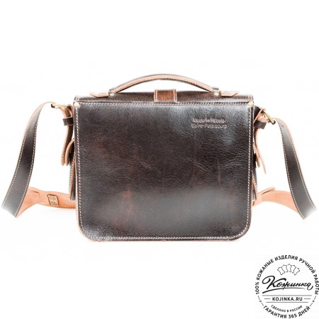 Кожаная  сумка "Виктория" (коричневый эксклюзив)