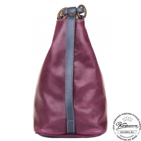 Кожаная сумка "Хлоя" (сирень)