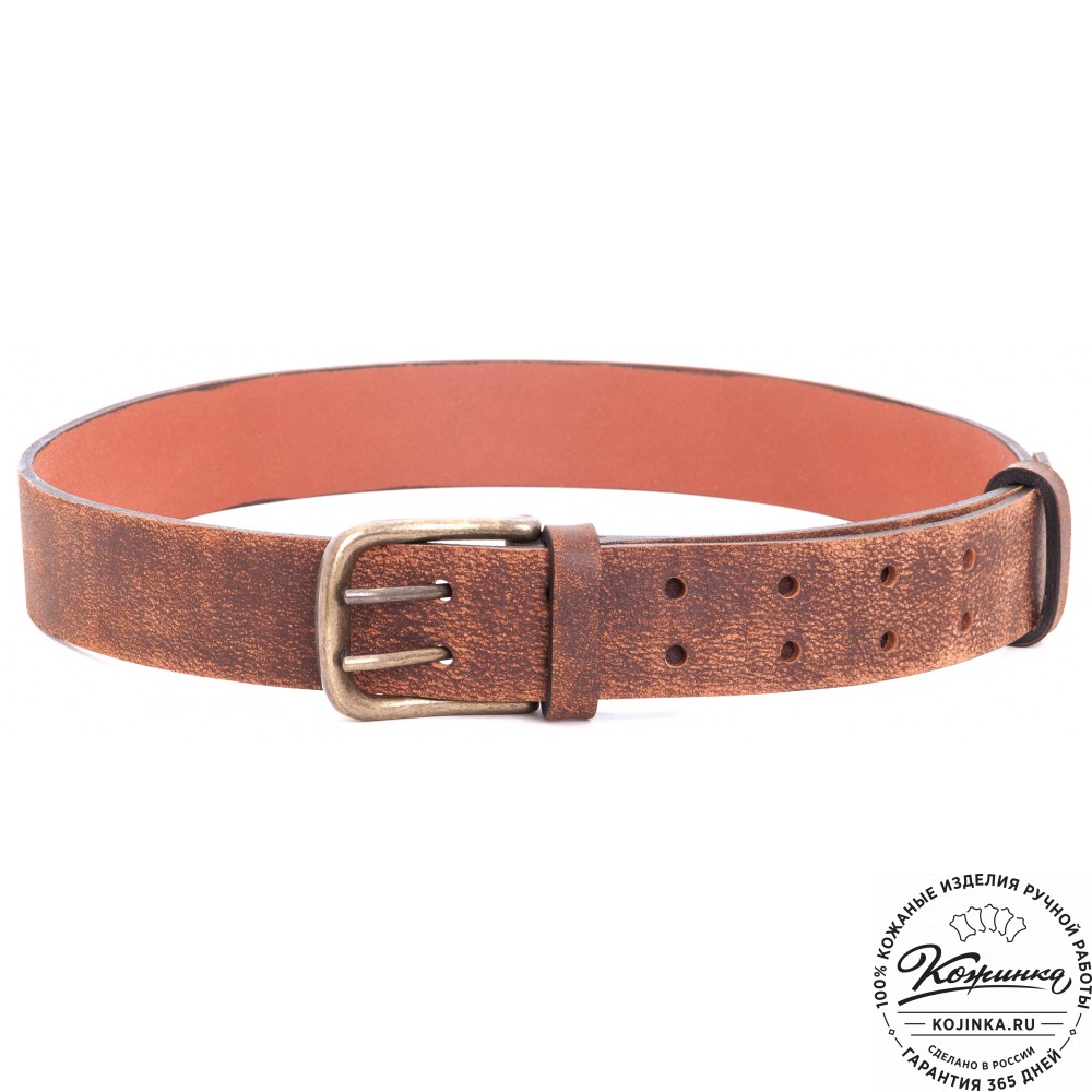 Кожаный мужской ремень "Адам" (эксклюзив)